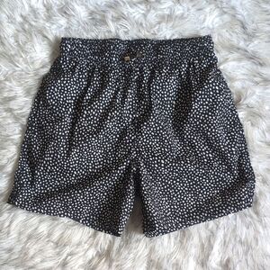 Men's Salty Mermaid Black and White Polka Dot Swim Shorts Medium